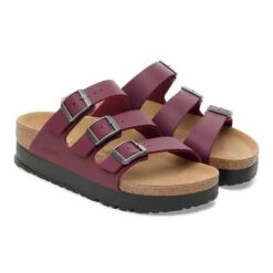 Florida Vegan Flex Platform Birko-Flor Zinfandel -Birkenstock Shop 1030587 pair