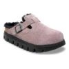 Boston Chunky Shearling Suede Leather Faded Purple 10 Boston Chunky Shearling Suede Leather Faded Purple -Birkenstock Shop 1030601