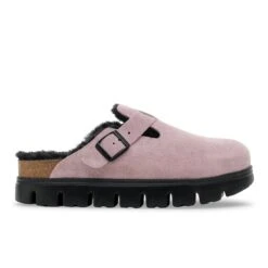Boston Chunky Shearling Suede Leather Faded Purple 9 Boston Chunky Shearling Suede Leather Faded Purple -Birkenstock Shop 1030601 side
