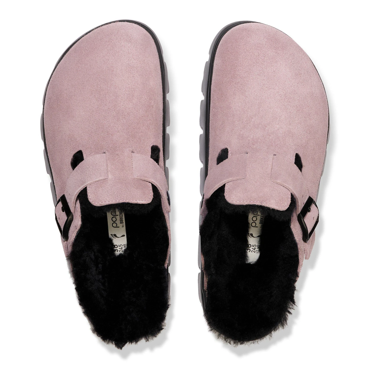 Boston Chunky Shearling Suede Leather Faded Purple 2 Boston Chunky Shearling Suede Leather Faded Purple - Image 2