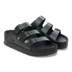 Florida Flex Platform Leather Black -Birkenstock Shop 1030610 pair