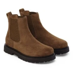 Birkenstock Highwood Slip On Women Suede Leather Dark Tea 9 Birkenstock Highwood Slip On Women Suede Leather Dark Tea -Birkenstock Shop 1030611 pair