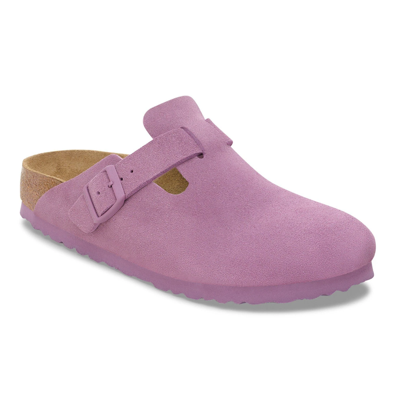 Birkenstock Boston Suede Leather Mauve 1 Birkenstock Boston Suede Leather Mauve