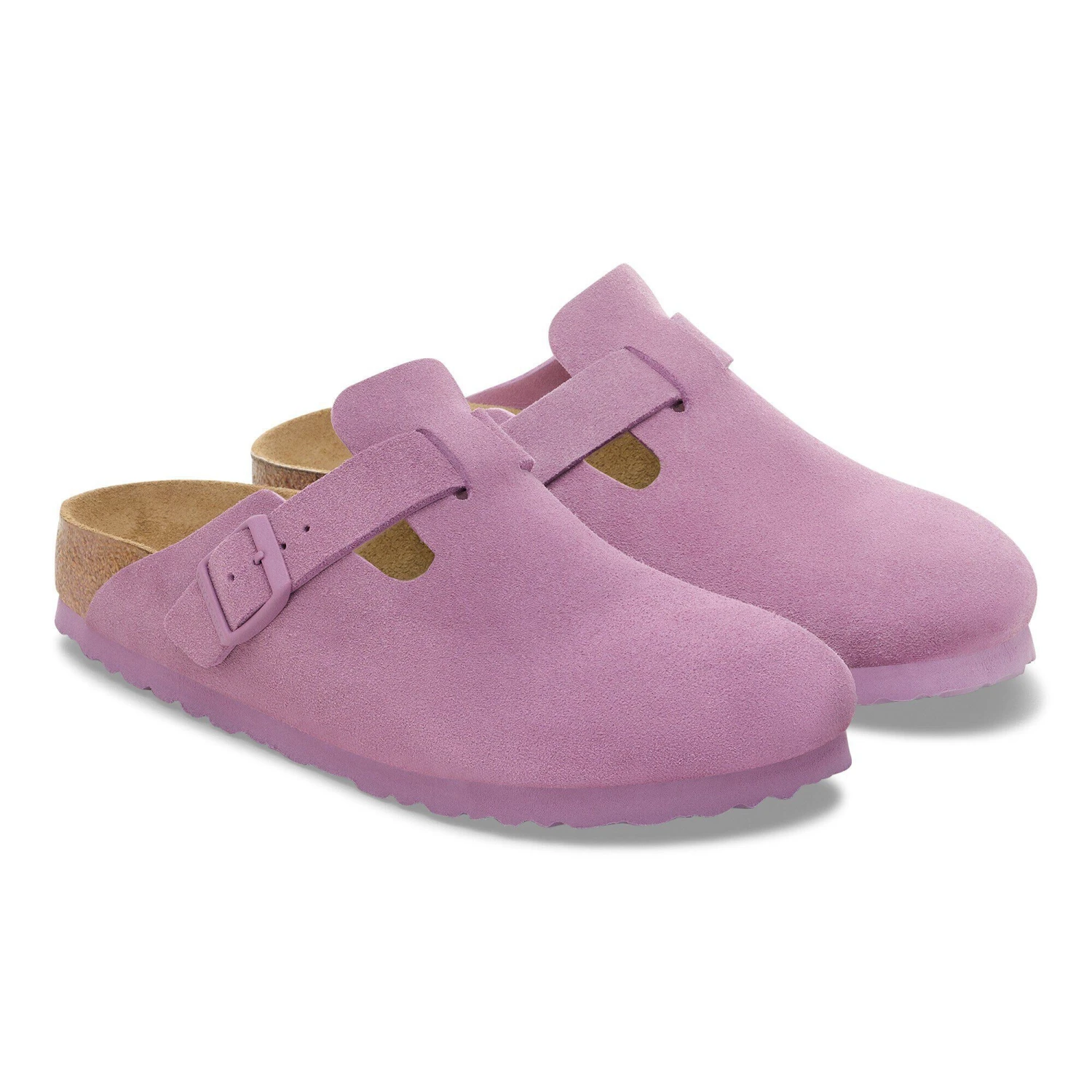 Birkenstock Boston Suede Leather Mauve 5 Birkenstock Boston Suede Leather Mauve - Image 5