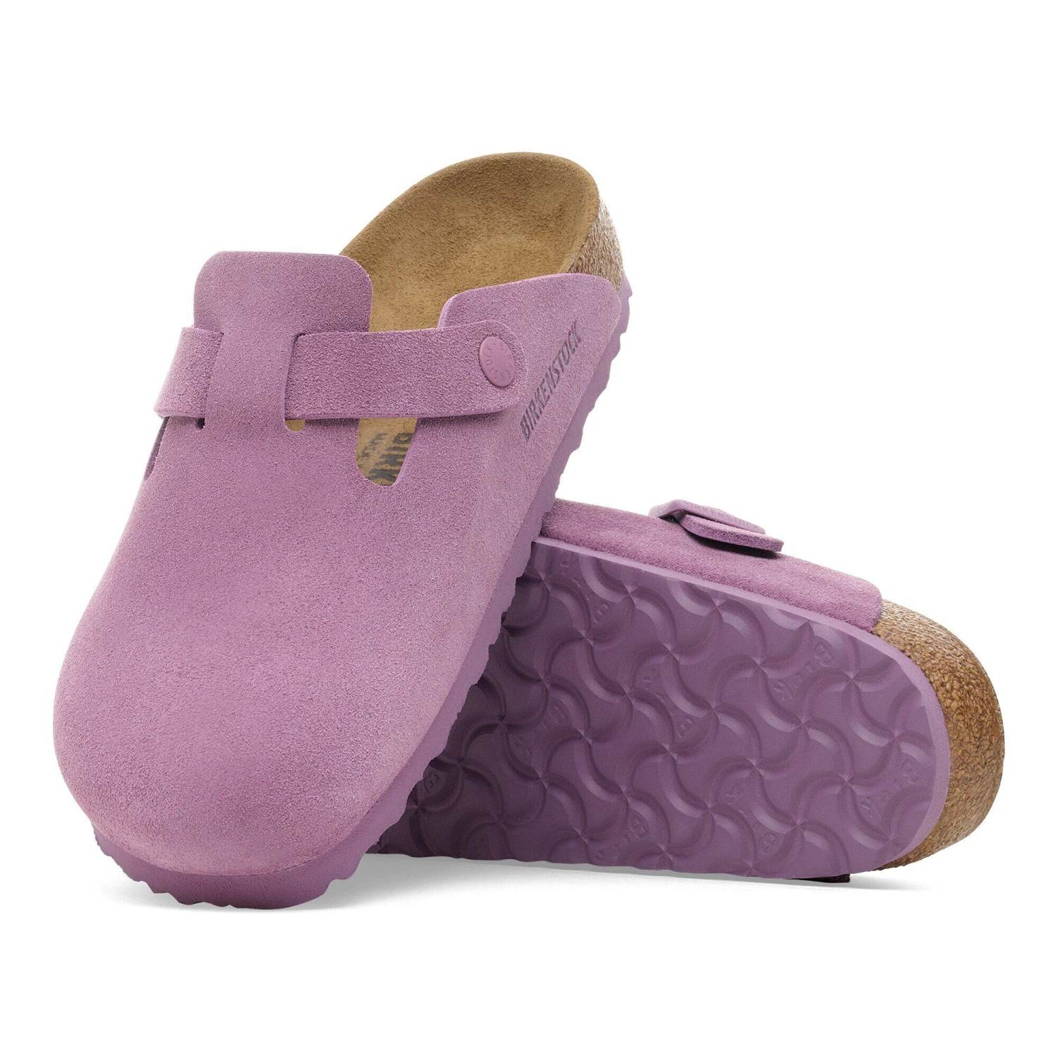 Birkenstock Boston Suede Leather Mauve 4 Birkenstock Boston Suede Leather Mauve - Image 4