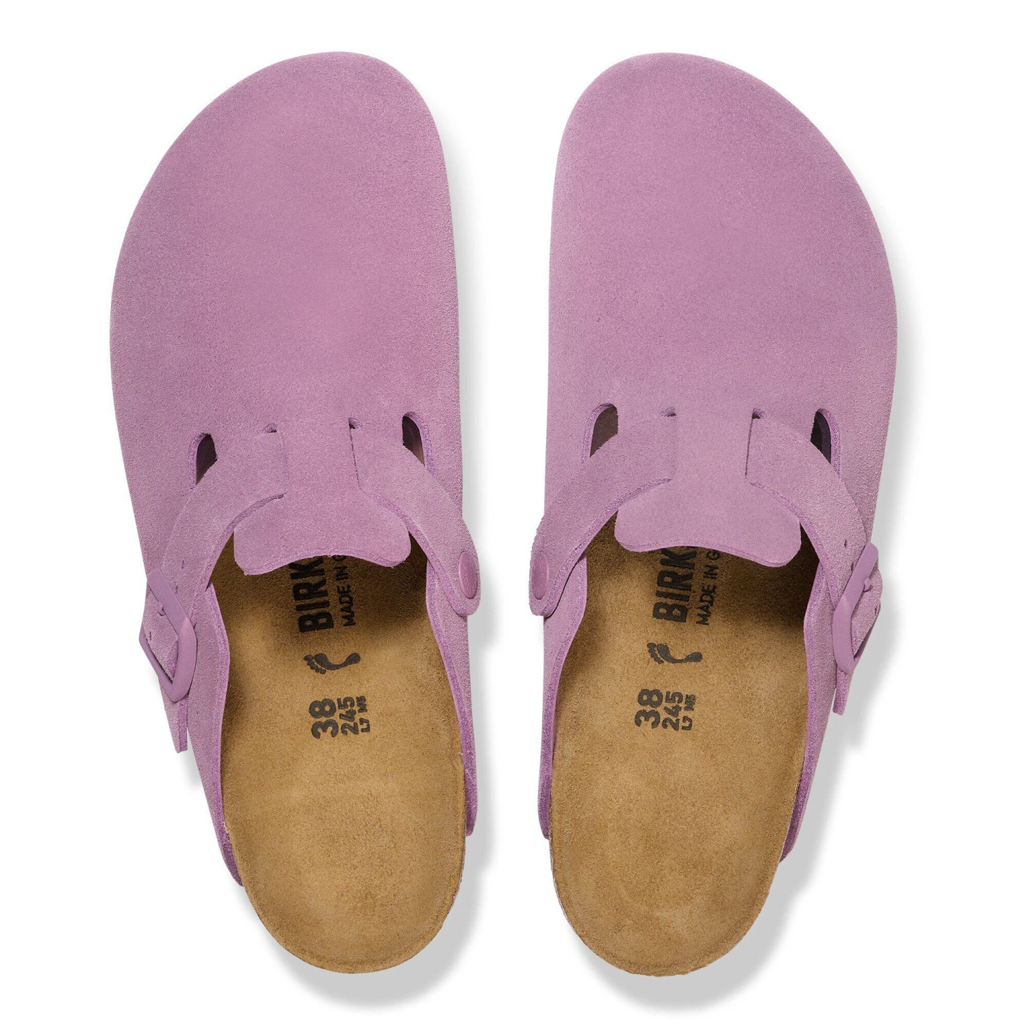 Birkenstock Boston Suede Leather Mauve 2 Birkenstock Boston Suede Leather Mauve - Image 2