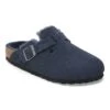 Birkenstock Boston Shearling Suede Leather New Navy -Birkenstock Shop 1030657