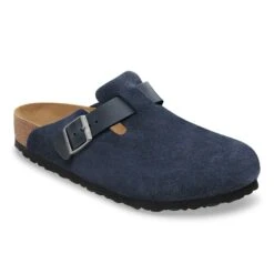 Birkenstock Boston Mixed Leather New Navy