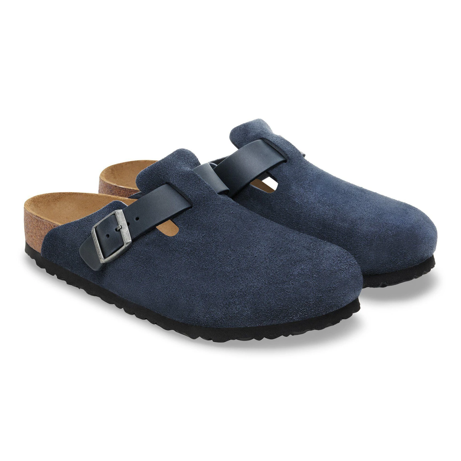 Birkenstock Boston Mixed Leather New Navy 5 Birkenstock Boston Mixed Leather New Navy - Image 5