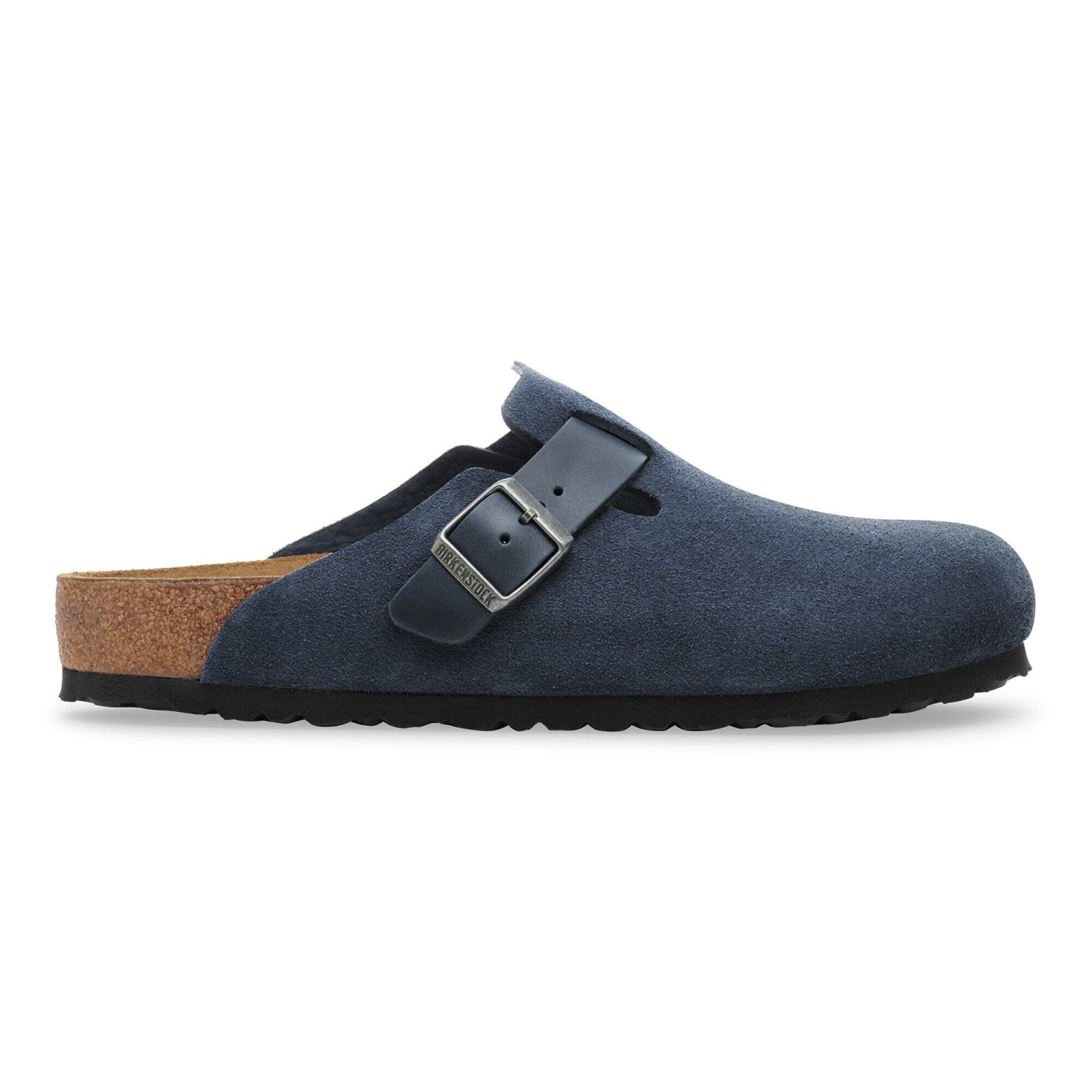 Birkenstock Boston Mixed Leather New Navy 3 Birkenstock Boston Mixed Leather New Navy - Image 3