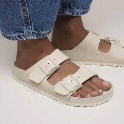 Birkenstock Arizona Nubuck Leather Oyster -Birkenstock Shop 1030660 f closeup f