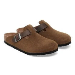 Birkenstock Boston Mixed Leather Dark Tea 8 Birkenstock Boston Mixed Leather Dark Tea -Birkenstock Shop 1030667 pair