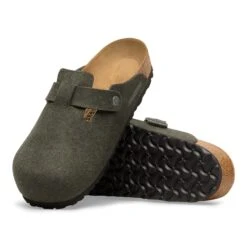 Birkenstock Boston Wool Felt Thyme 9 Birkenstock Boston Wool Felt Thyme -Birkenstock Shop 1030676 sole