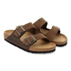 Birkenstock Arizona Mixed Leather Dark Tea -Birkenstock Shop 1030677 pair