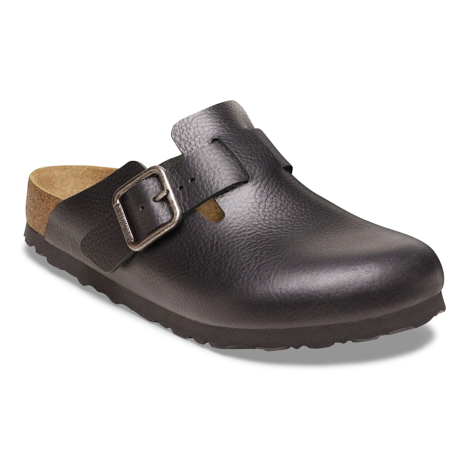 Birkenstock Boston Wire Buckle Leather Vintage Wood Black 1 Birkenstock Boston Wire Buckle Leather Vintage Wood Black