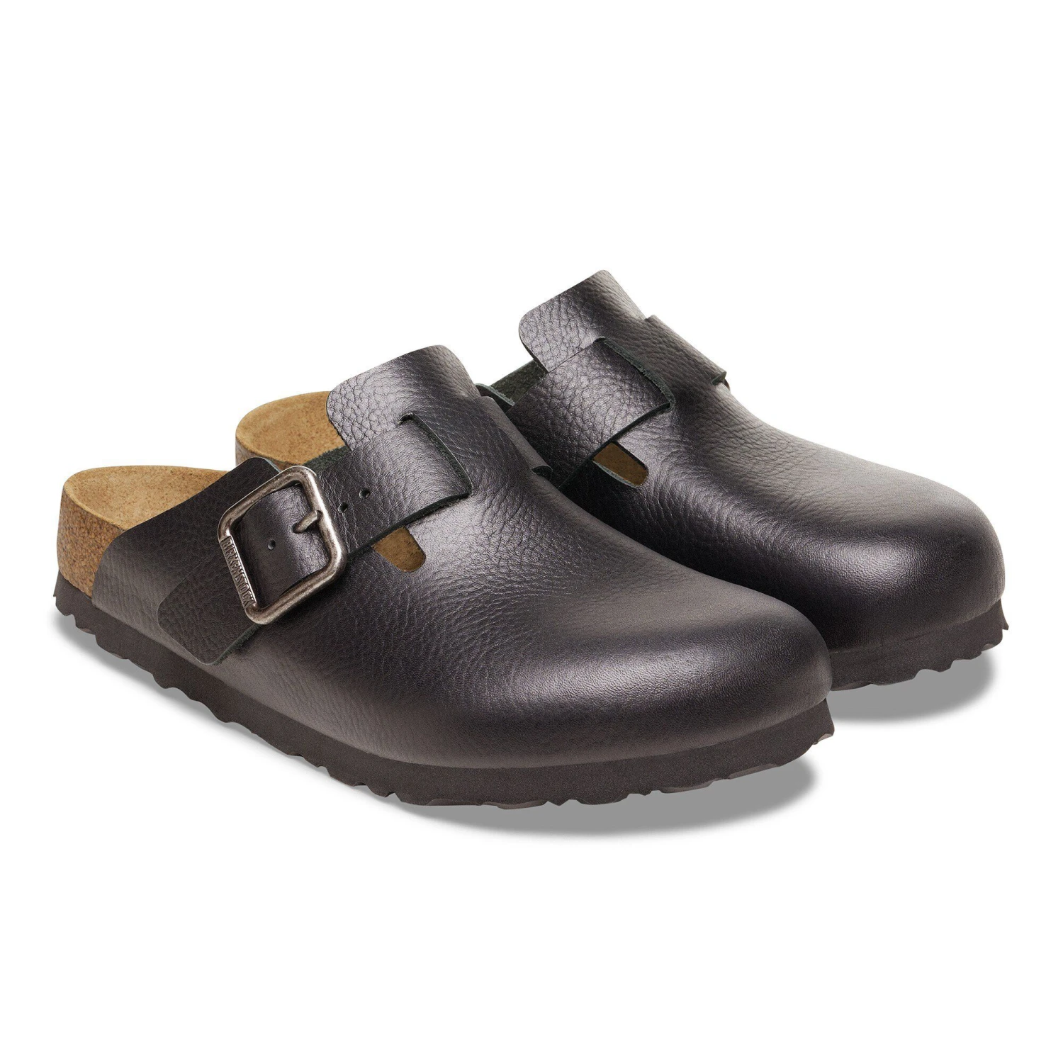 Birkenstock Boston Wire Buckle Leather Vintage Wood Black 4 Birkenstock Boston Wire Buckle Leather Vintage Wood Black - Image 4