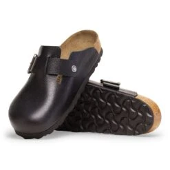 Birkenstock Boston Wire Buckle Leather Vintage Wood Black 9 Birkenstock Boston Wire Buckle Leather Vintage Wood Black -Birkenstock Shop 1030691 sole