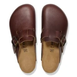 Birkenstock Boston Wire Buckle Leather Vintage Wood Roast -Birkenstock Shop 1030703 top