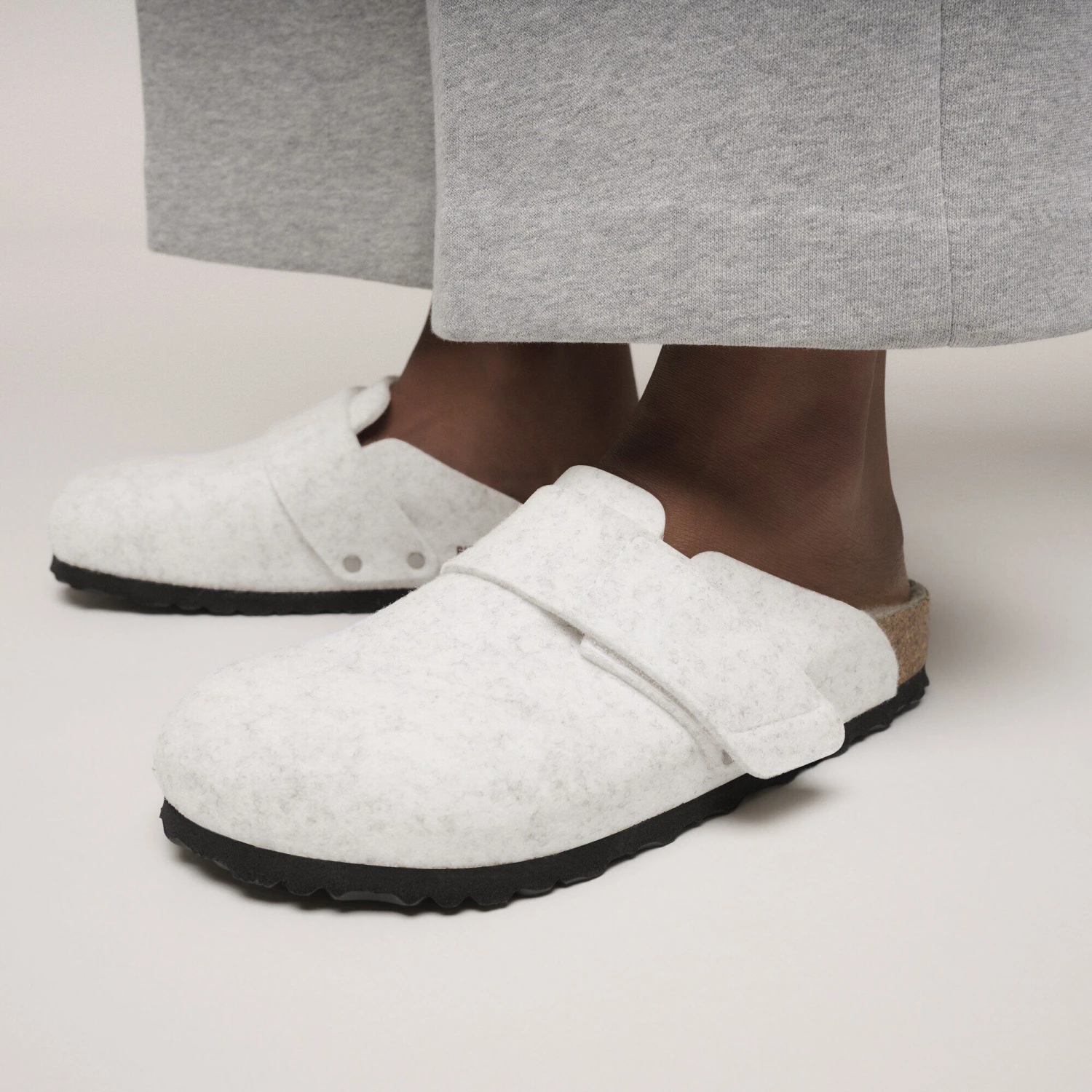 Birkenstock Loma Shearling Wool Felt Oyster 7 Birkenstock Loma Shearling Wool Felt Oyster - Image 7