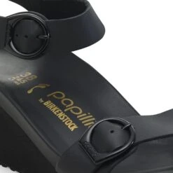 Soley Ring-Buckle Leather Black/Black -Birkenstock Shop 1030787 detail 1