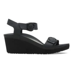 Soley Ring-Buckle Leather Black/Black -Birkenstock Shop 1030787 side