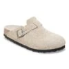 Birkenstock Boston Soft Footbed Suede Leather Oyster Tonal