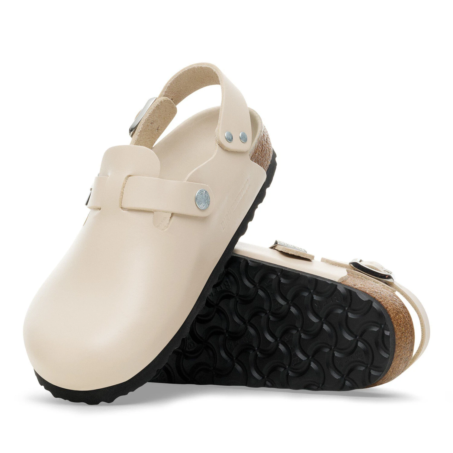 Birkenstock Tokio Leather Oyster Dressy Leather 5 Birkenstock Tokio Leather Oyster Dressy Leather - Image 5