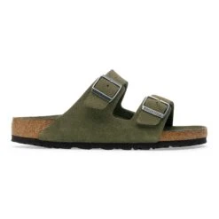 Birkenstock Arizona Soft Footbed Suede Leather Thyme Tonal -Birkenstock Shop 1030815 side