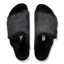 Birkenstock Solana Shearling Wool Felt Anthracite -Birkenstock Shop 1030823 top