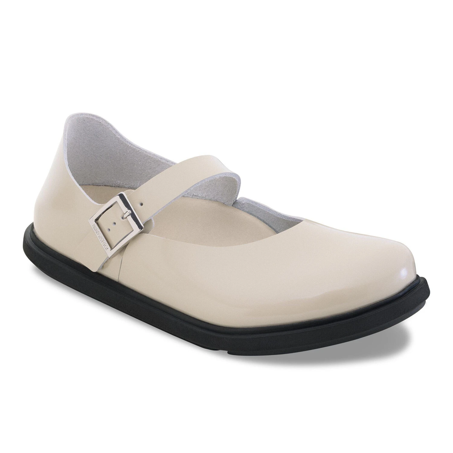 Birkenstock Mantova Droplet Buckle Natural Leather Patent High-Shine Oyster 1 Birkenstock Mantova Droplet Buckle Natural Leather Patent High-Shine Oyster