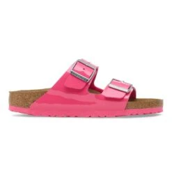 Birkenstock Arizona Birko-Flor Patent Fuchsia Tulip 9 Birkenstock Arizona Birko-Flor Patent Fuchsia Tulip -Birkenstock Shop 1030836 side