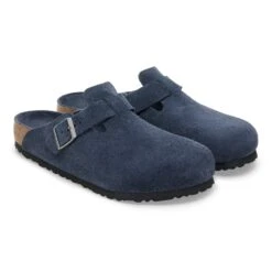 Birkenstock Boston Soft Footbed Suede Leather New Navy Tonal -Birkenstock Shop 1030837 pair