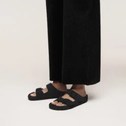 Birkenstock Arizona Suede Leather Black -Birkenstock Shop 1030843 f look f