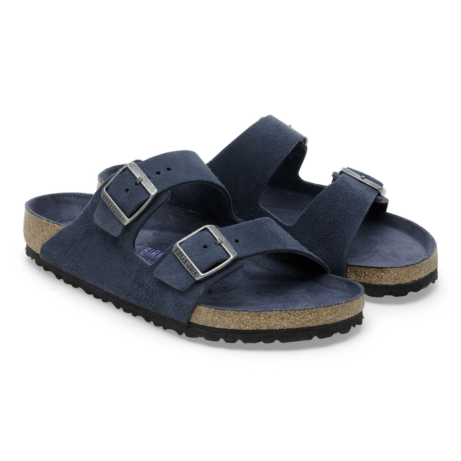 Birkenstock Arizona Soft Footbed Suede Leather New Navy Tonal 4 Birkenstock Arizona Soft Footbed Suede Leather New Navy Tonal - Image 4
