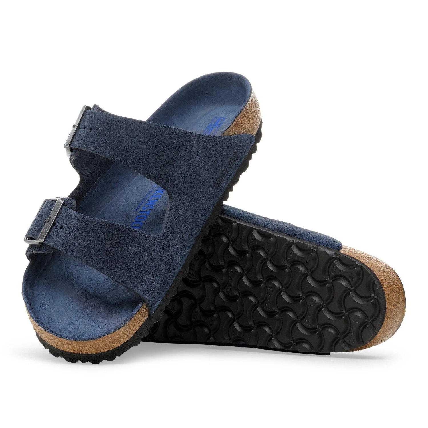Birkenstock Arizona Soft Footbed Suede Leather New Navy Tonal 5 Birkenstock Arizona Soft Footbed Suede Leather New Navy Tonal - Image 5
