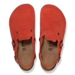 Birkenstock Tokio Suede Leather Rust Brown -Birkenstock Shop 1030856 top