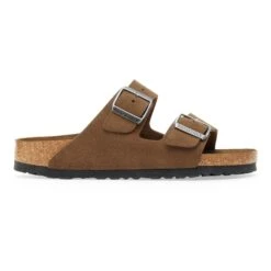Birkenstock Arizona Soft Footbed Suede Leather Dark Tea Tonal -Birkenstock Shop 1030863 side