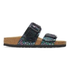 Birkenstock Sydney Luxe Buckle Synthetics Shiny Snake Black -Birkenstock Shop 1030868 side