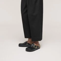 Birkenstock Boston Big Buckle Leather Black Dressy Leather 13 Birkenstock Boston Big Buckle Leather Black Dressy Leather -Birkenstock Shop 1030876 f look f