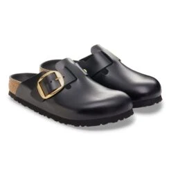Birkenstock Boston Big Buckle Leather Black Dressy Leather 10 Birkenstock Boston Big Buckle Leather Black Dressy Leather -Birkenstock Shop 1030876 pair