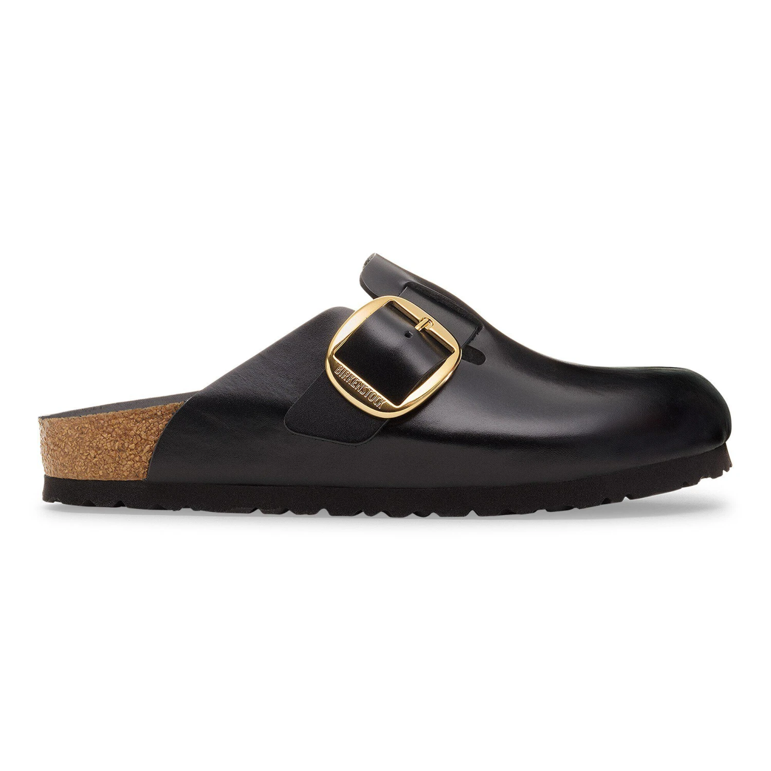 Birkenstock Boston Big Buckle Leather Black Dressy Leather 3 Birkenstock Boston Big Buckle Leather Black Dressy Leather - Image 3