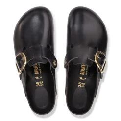 Birkenstock Boston Big Buckle Leather Black Dressy Leather 8 Birkenstock Boston Big Buckle Leather Black Dressy Leather -Birkenstock Shop 1030876 top