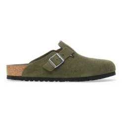 Birkenstock Boston Soft Footbed Suede Leather Thyme Tonal -Birkenstock Shop 1030879 side