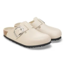 Birkenstock Boston Big Buckle Leather Oyster Dressy Leather -Birkenstock Shop 1030900 pair