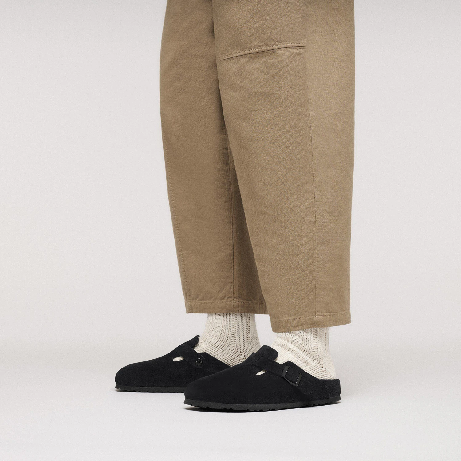 Birkenstock Boston Suede Leather Black 7 Birkenstock Boston Suede Leather Black - Image 7