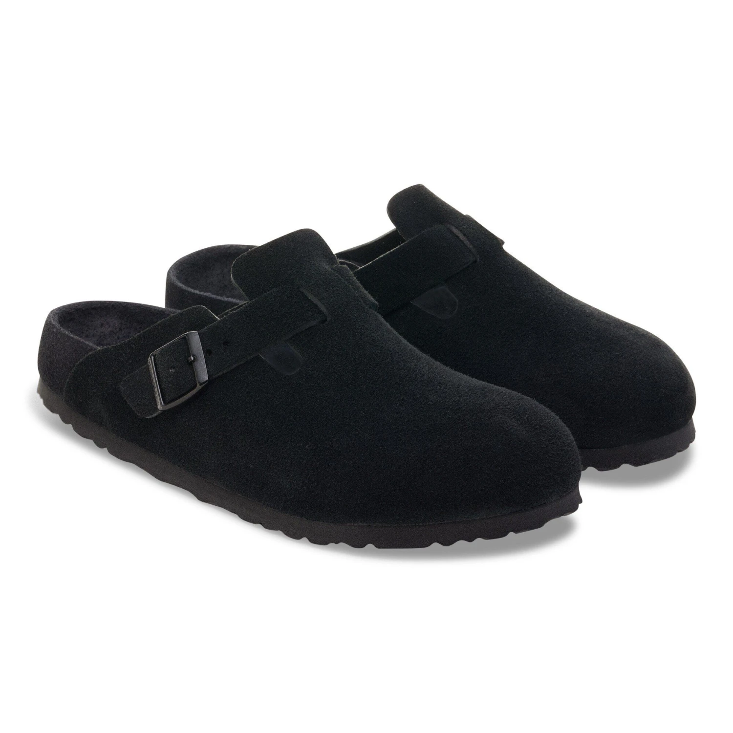 Birkenstock Boston Suede Leather Black 4 Birkenstock Boston Suede Leather Black - Image 4