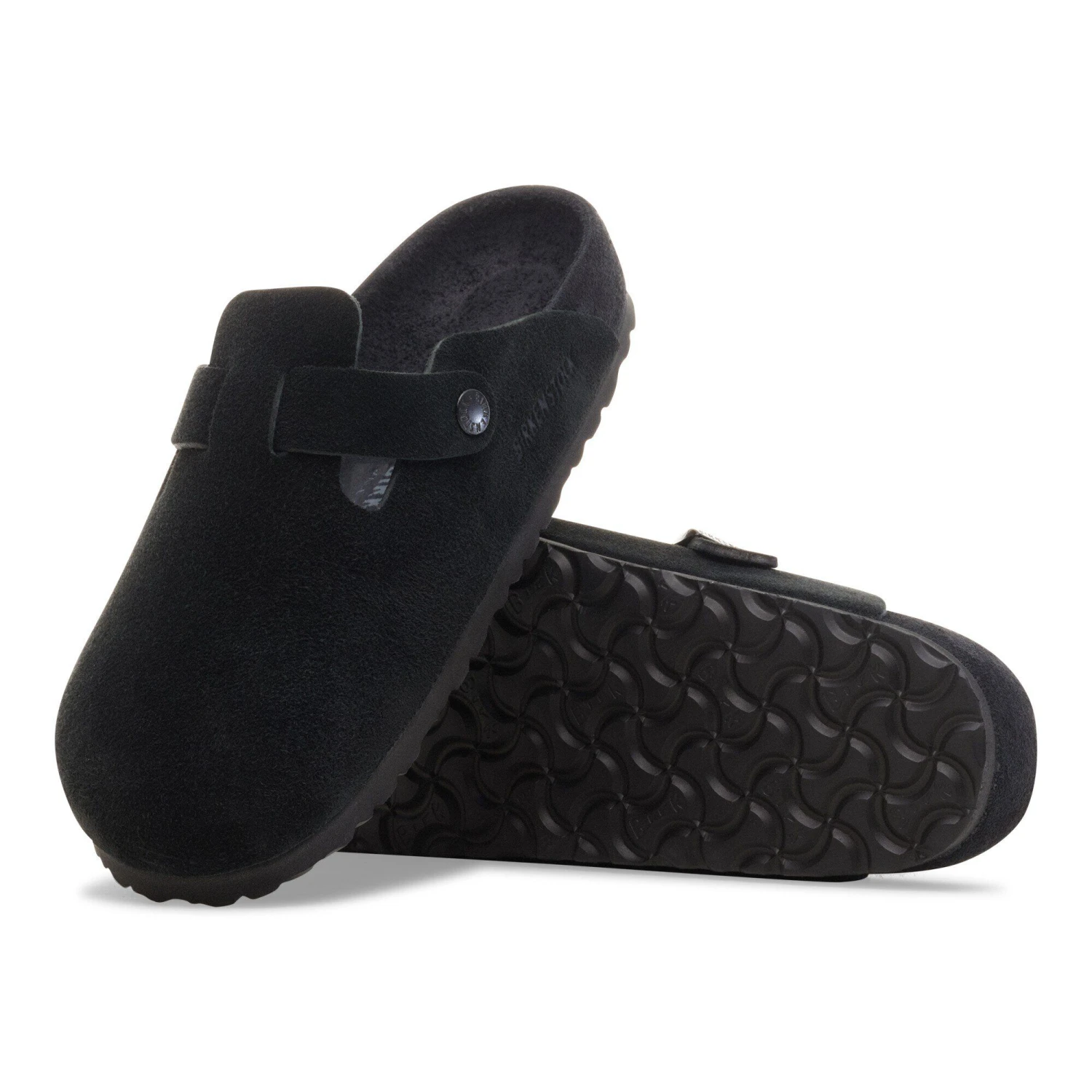 Birkenstock Boston Suede Leather Black 5 Birkenstock Boston Suede Leather Black - Image 5