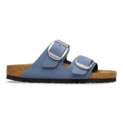 Birkenstock Arizona Big Buckle Nubuck Leather Stone Blue -Birkenstock Shop 1031144 side