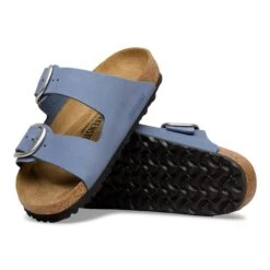 Birkenstock Arizona Big Buckle Nubuck Leather Stone Blue -Birkenstock Shop 1031144 sole