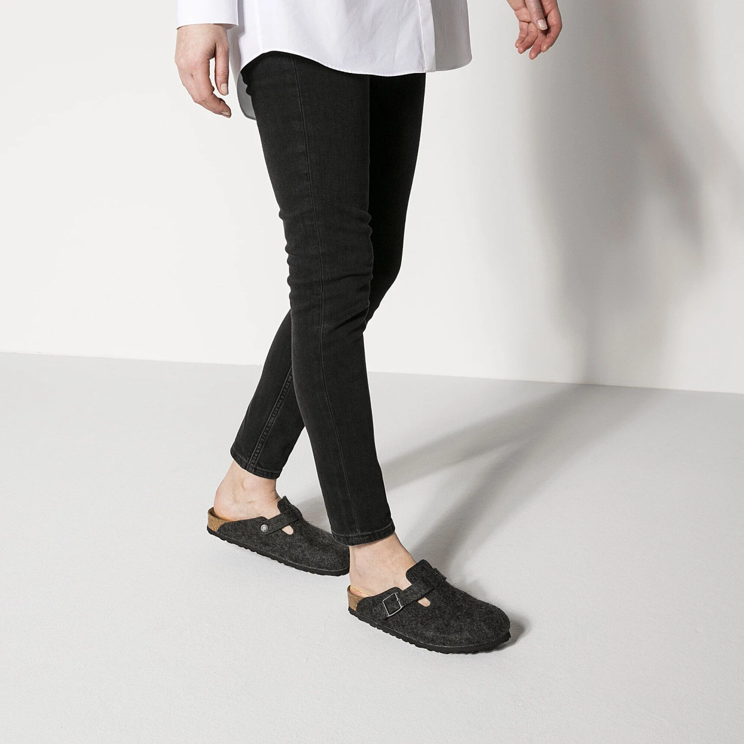 Birkenstock Boston Wool Felt Anthracite 5 Birkenstock Boston Wool Felt Anthracite - Image 5